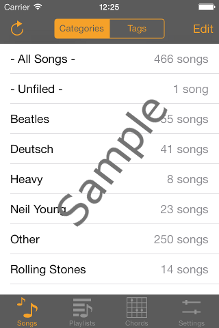 Song List